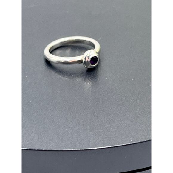 James Avery Sterling Silver Remembrance Alexandrite June Purple Birthstone 6.5 - Picture 2 of 9